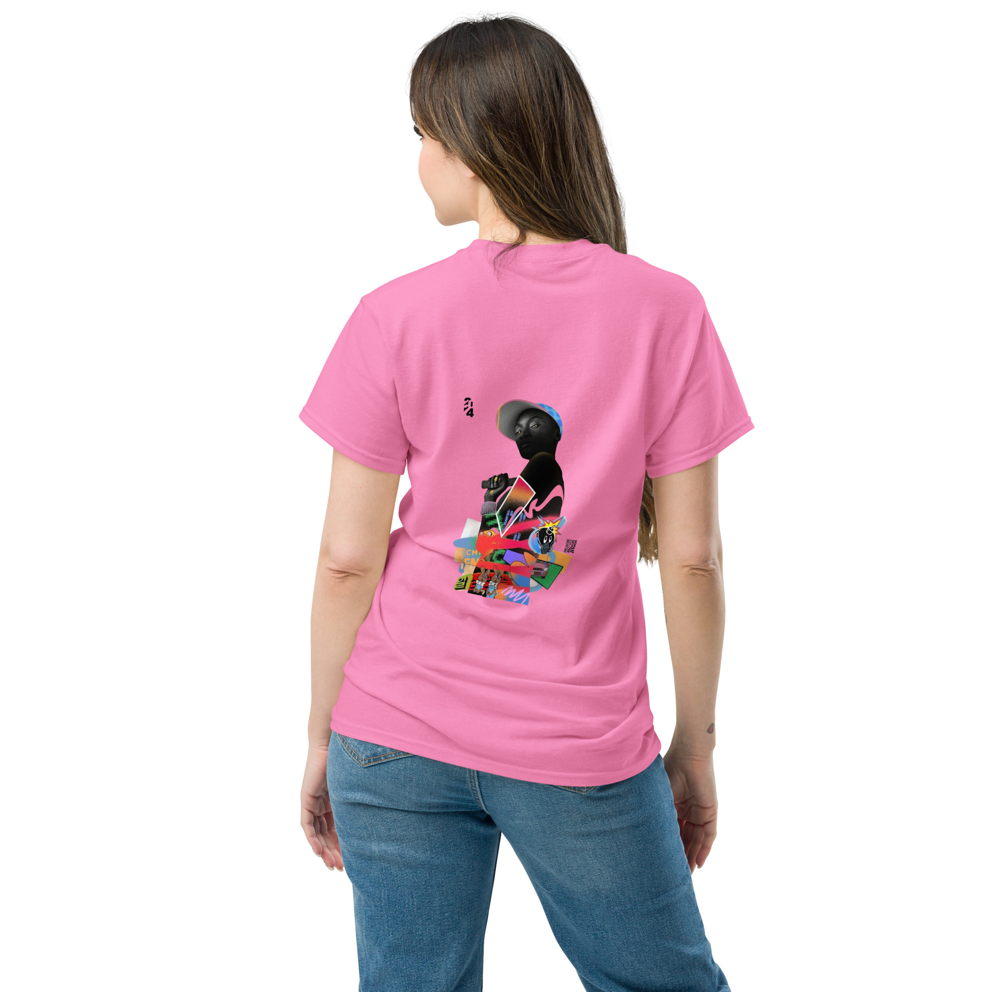 Premium Cotton Classic Tee for Women - Tennis Street Art Design - Image 5