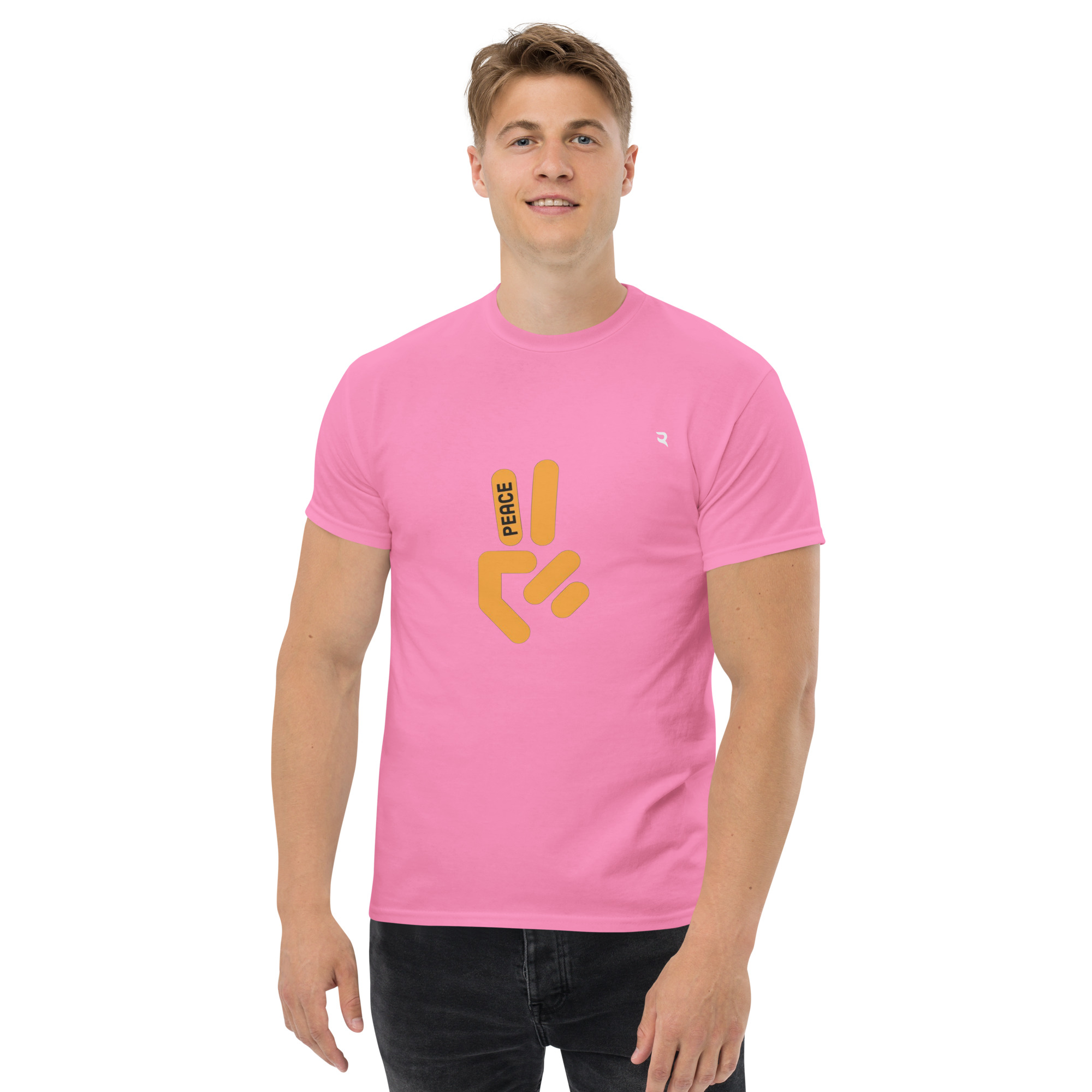 Peace Gesture Unisex Cotton Tee Graphic | Classic Streetwear T-Shirt - Image 25