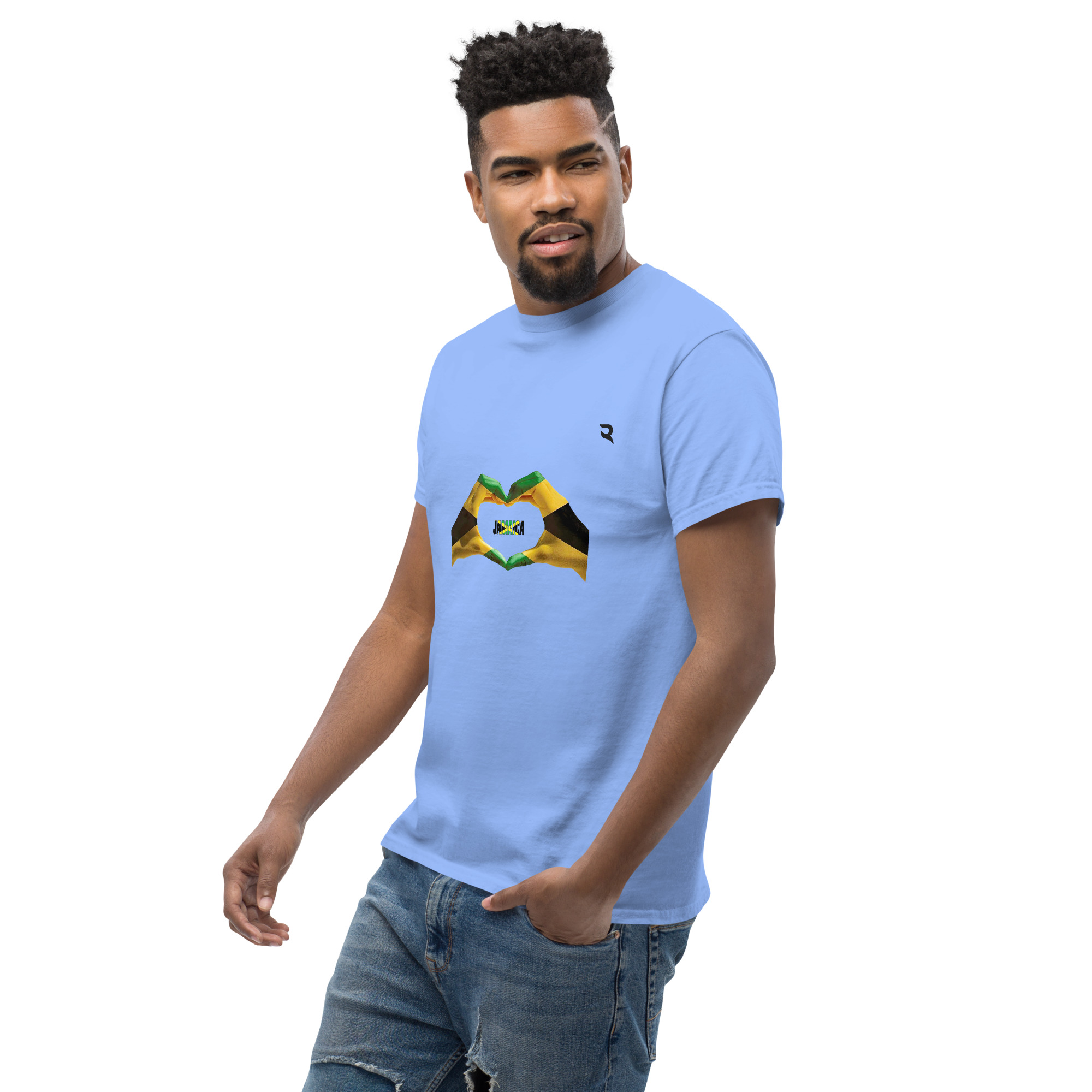 Jamaica Love Heart 2024 Unisex Tee Classic Cotton Design - Image 4