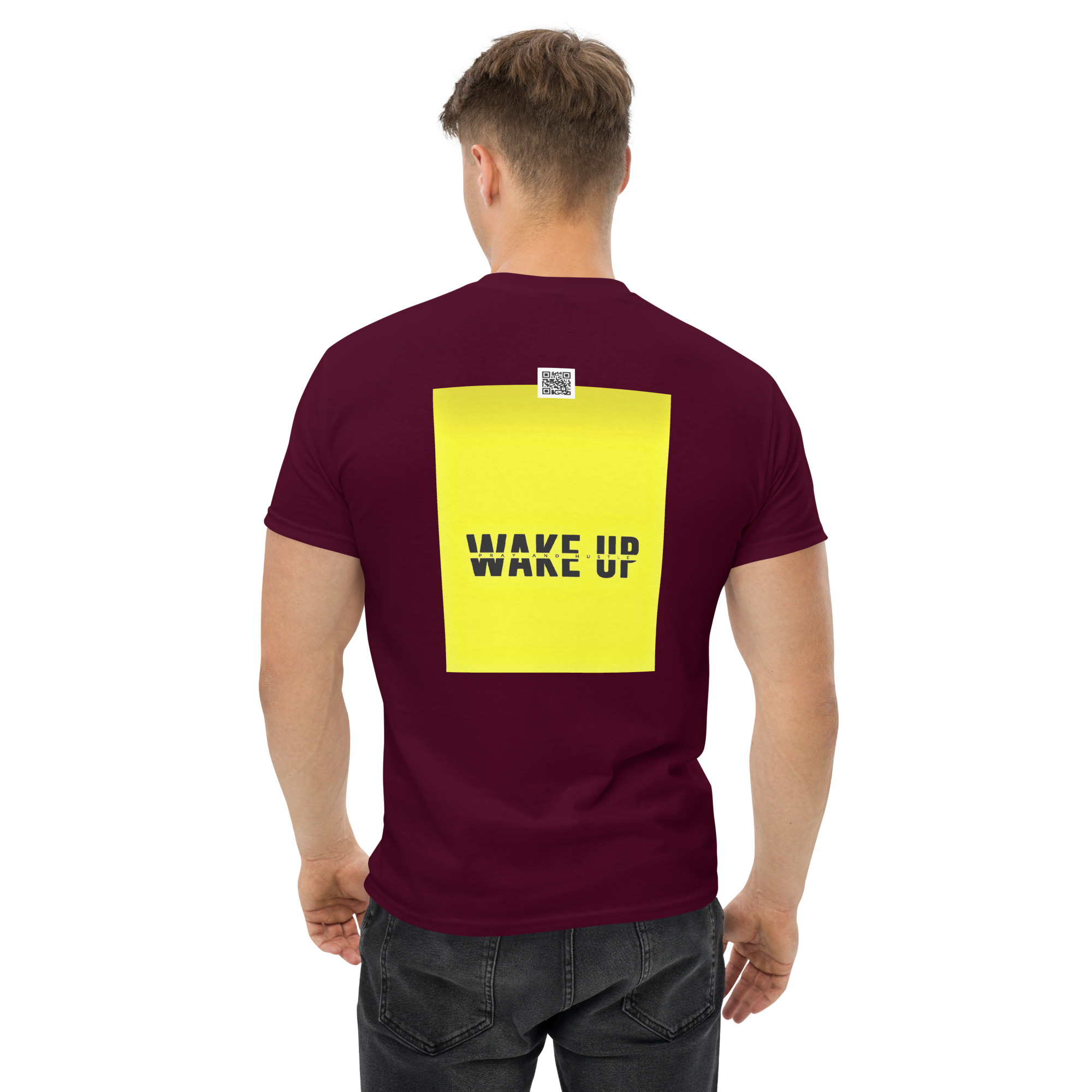Hustle and Pray Unisex Classic Cotton Tee - Image 3