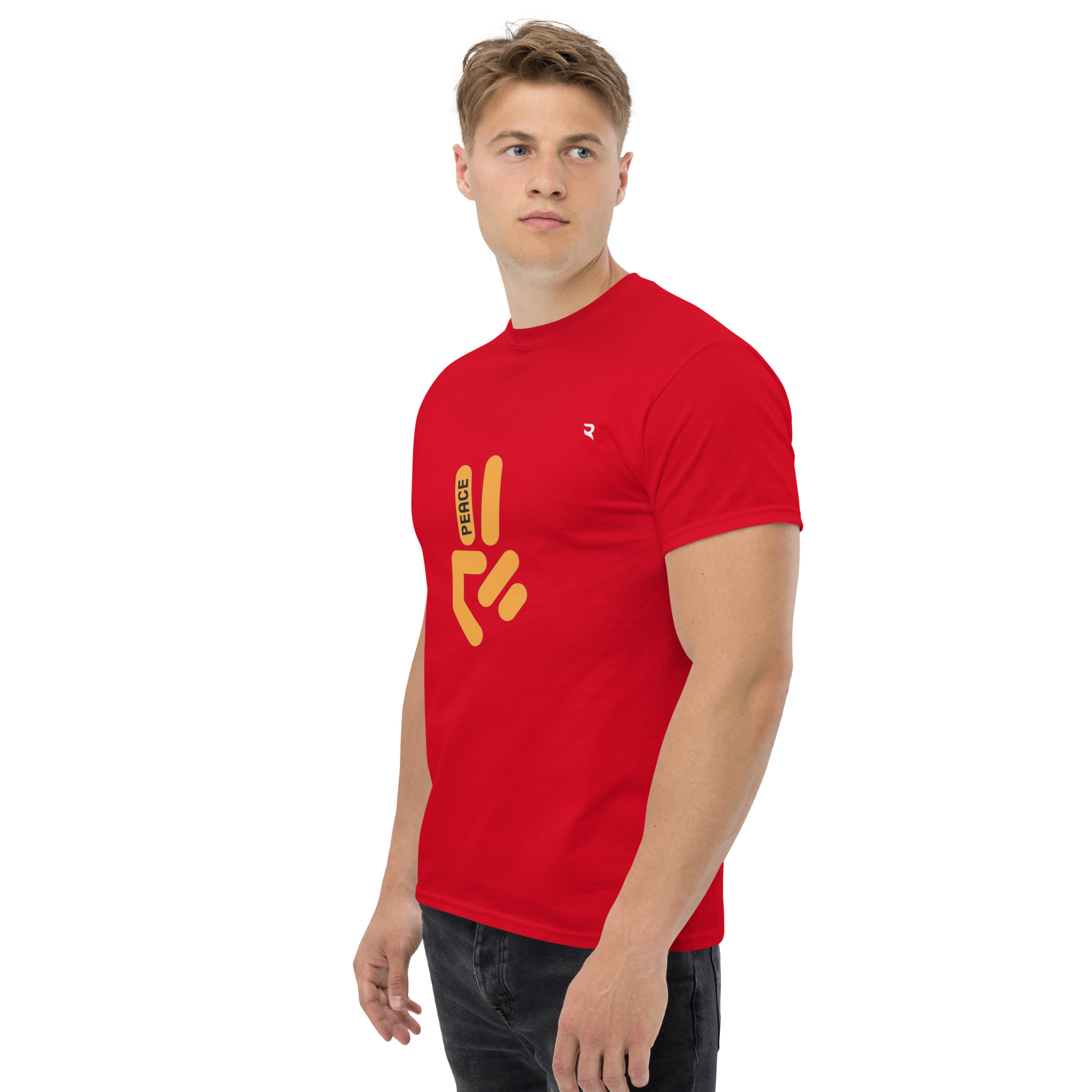 Peace Gesture Unisex Cotton Tee Graphic | Classic Streetwear T-Shirt - Image 4