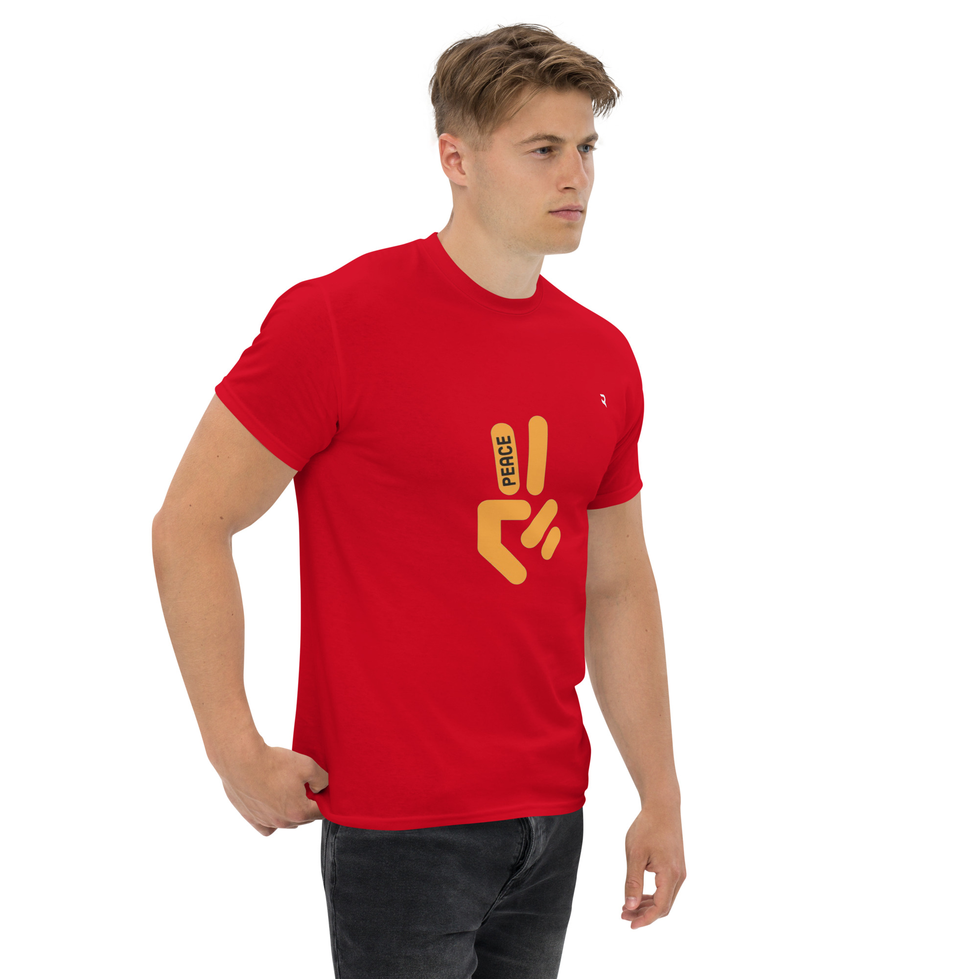 Peace Gesture Unisex Cotton Tee Graphic | Classic Streetwear T-Shirt