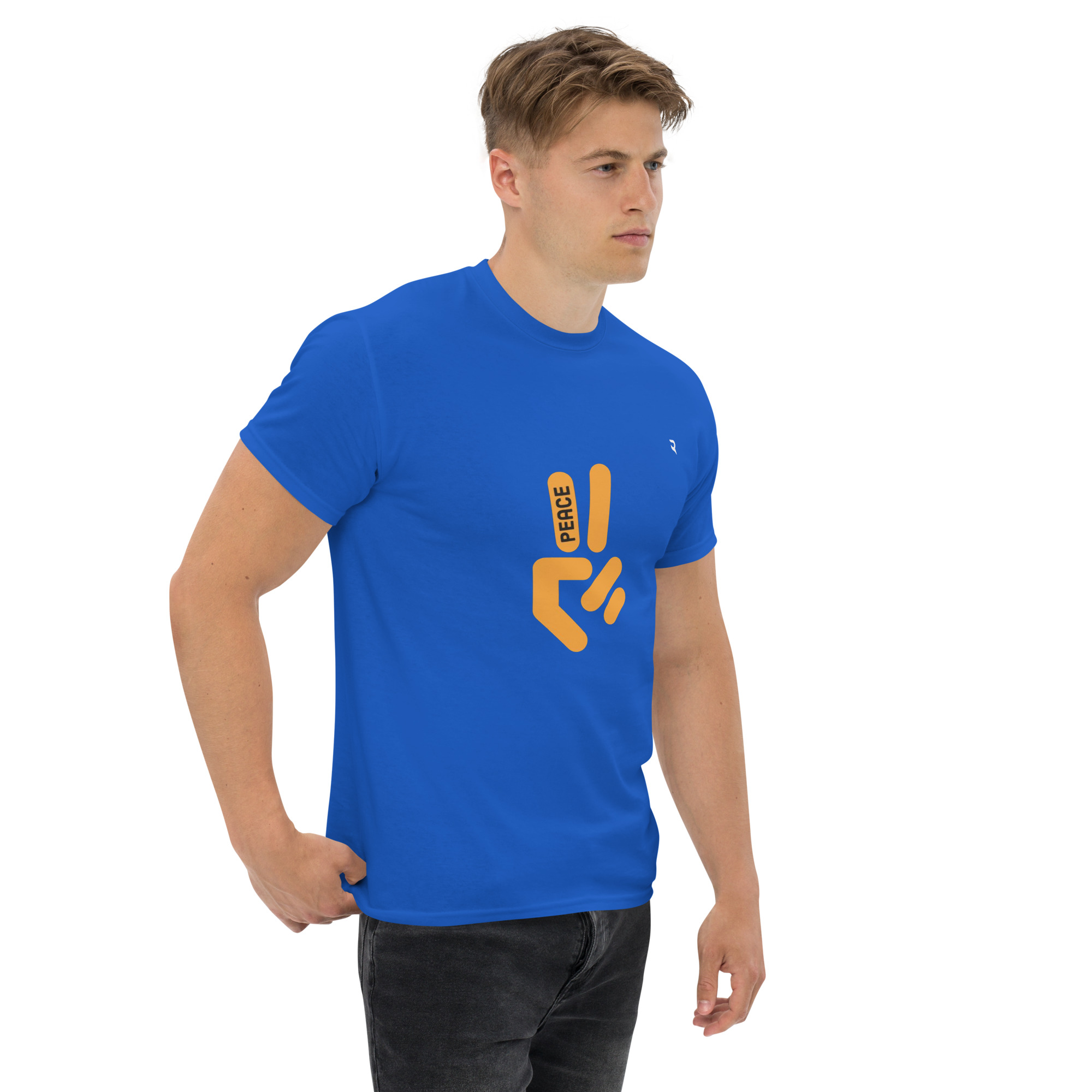 Peace Gesture Unisex Cotton Tee Graphic | Classic Streetwear T-Shirt - Image 9