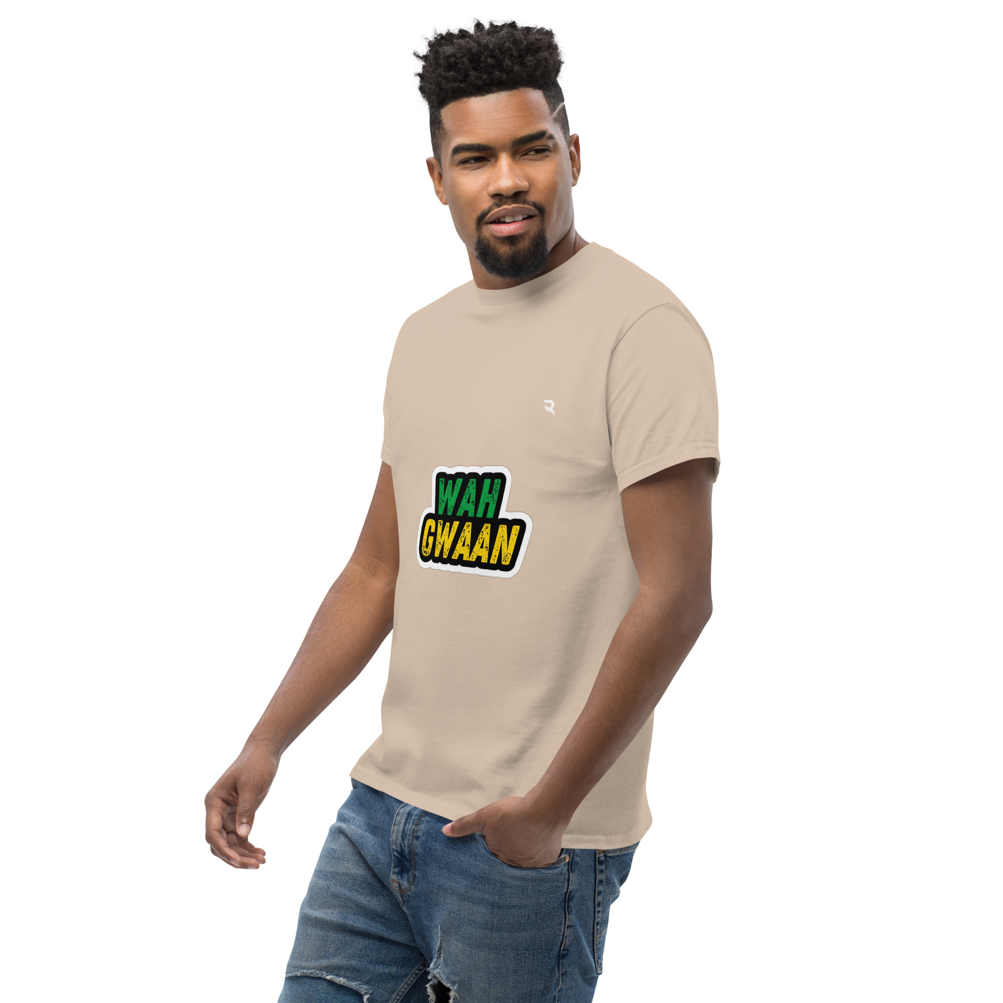 Wah Gwaan Classic Tee – Celebrate Jamaican Culture with Bold Urban Style" - Image 4