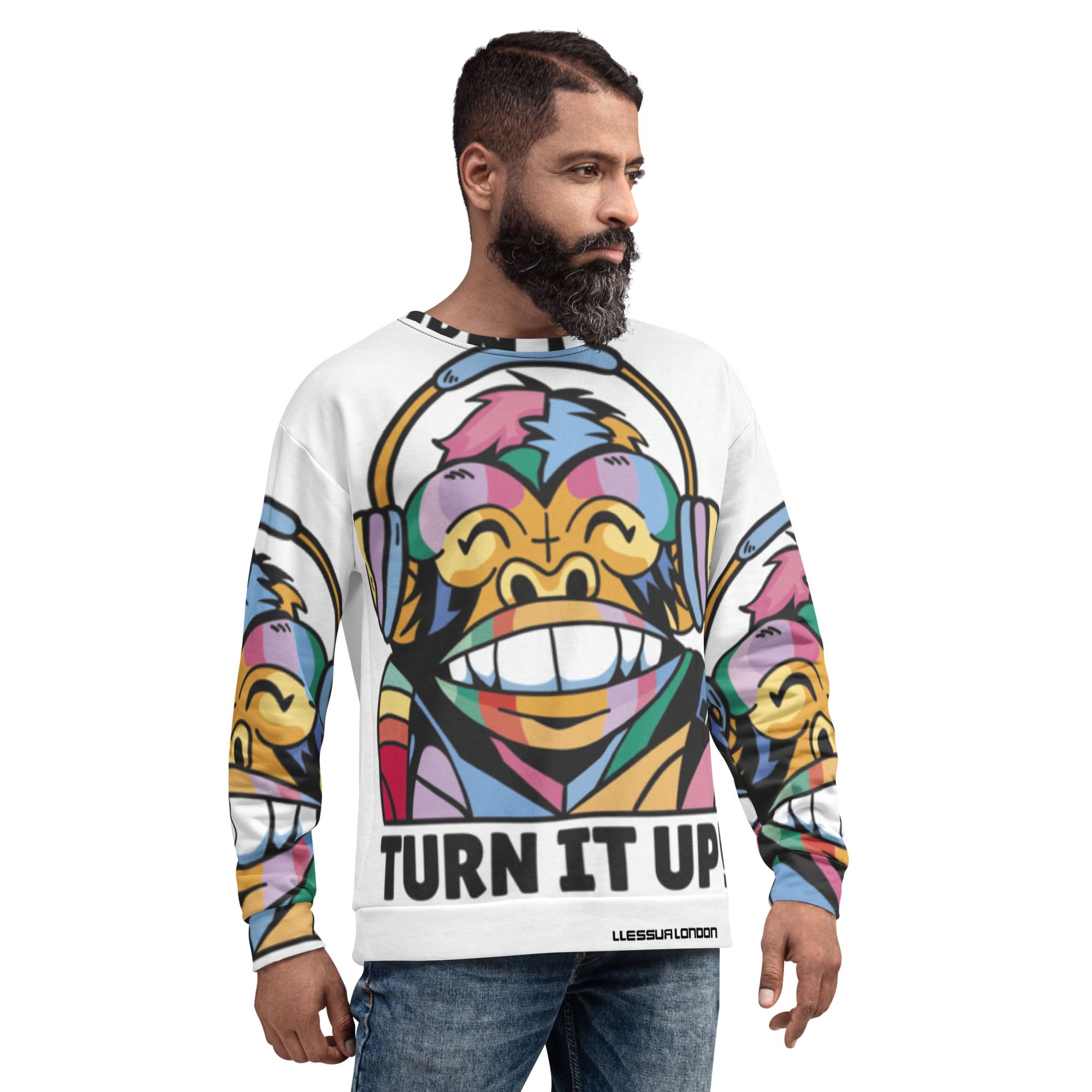 Cheeky Monkey Vibes | Vibrant & Cozy| Unisex Sweatshirt